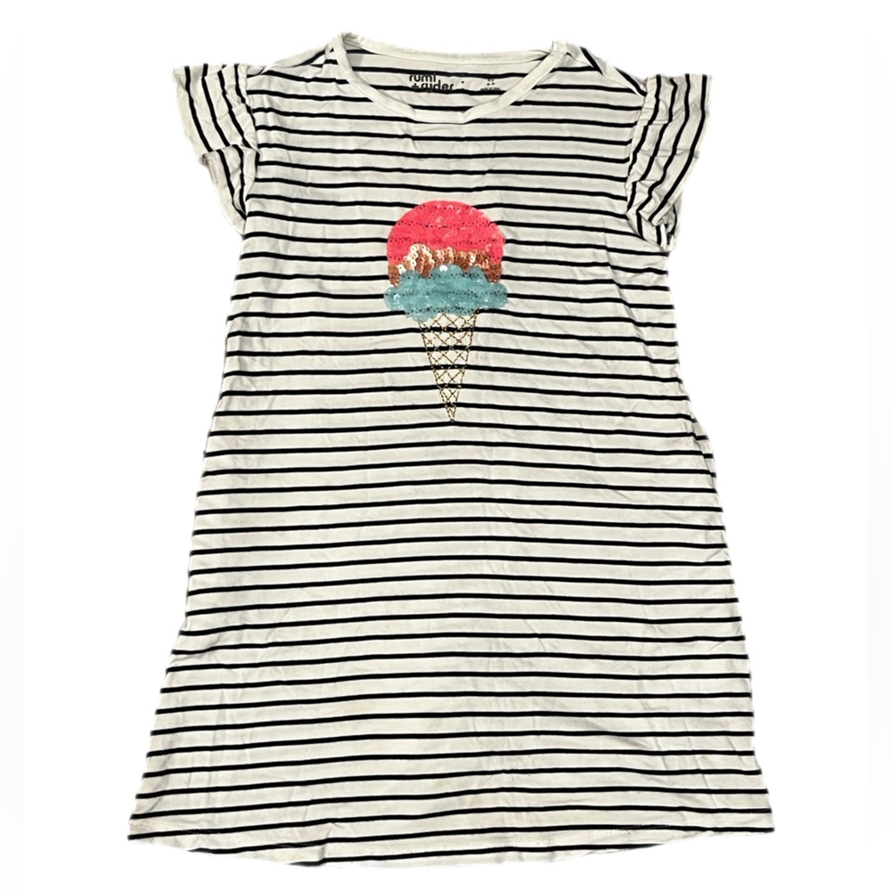 RUMI + Ryder Girls Striped Dress with pockets Size 4-5
